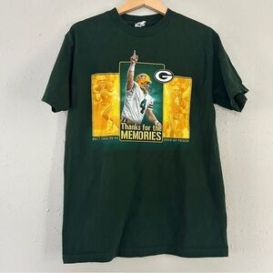 Brett Favre Green Bay Packers T-Shirt Retro Casual Medium Football NFL Sports